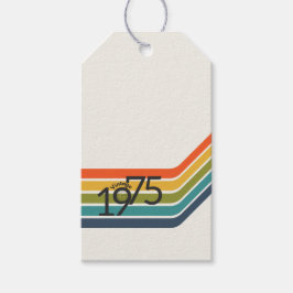 Etiqueta Para Presente Vintage 1975 Retro Design Gift Tags