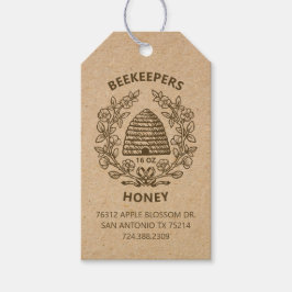 Etiqueta Para Presente Vintage Bee Rustic Honey Gift Tag