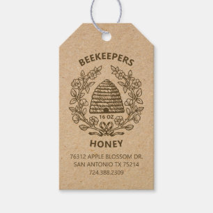 Etiqueta Para Presente Vintage Bee Rustic Honey Gift Tag