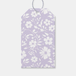 Etiqueta Para Presente Vintage Bloom Neutro - Lavanda Desbotada