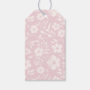 Etiqueta Para Presente Vintage Bloom Neutro - Rosa Bege