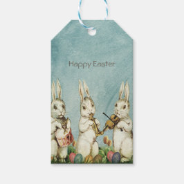 Etiqueta Para Presente Vintage Bunny Páscoa