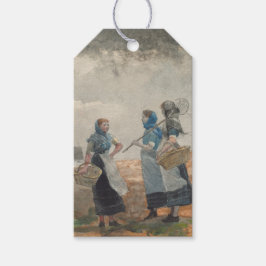 Etiqueta Para Presente Vintage English Fisher Girls (Tynemouth, Inglaterr