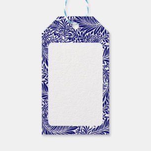 Etiqueta Para Presente Vintage Floral William Morris Willow Bough Blue