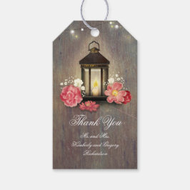 Etiqueta Para Presente Vintage Metal Lanterna Rustic Wood Barn Casamento