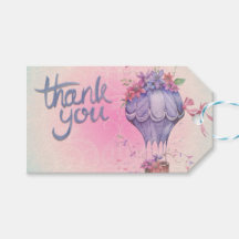 Vintage Obrigado Balão de Ar Quente