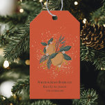 Etiqueta Para Presente "Vintage Orange & Red Christmas<br><div class="desc">"Traga um charme nostálgico de férias aos seus presentes com esta Vintage Orange e Red Christmas Gift Tag. Apresentando cores clássicas de feriado e um design de colheita de eterno, esta etiqueta é perfeita para adicionar um toque quente e retroativo aos presentes de Natal. Ideal para amantes de decoração de...</div>