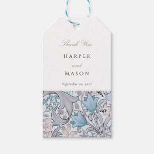 Etiqueta Para Presente Vintage Ouro Lily William Morris Casamento