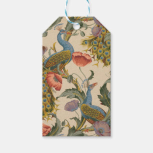 Etiqueta Para Presente Vintage Peacock Pattern Colorful Art