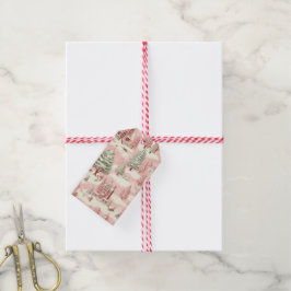 Etiqueta Para Presente Vintage Pink Natal