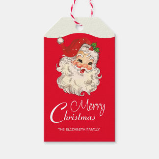 Etiqueta Para Presente Vintage Retro Jolly Papai Noel Natal