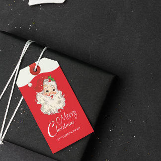 Etiqueta Para Presente Vintage Retro Jolly Papai Noel Natal