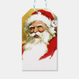 Etiqueta Para Presente Vintage Santa Claus Bust