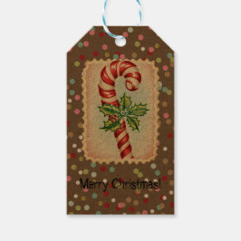 Etiqueta Para Presente Vintage Stamps Christmas Candy