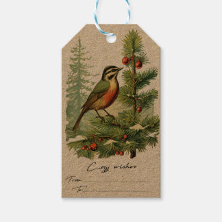 Etiqueta Para Presente Vintage Style Christmas
