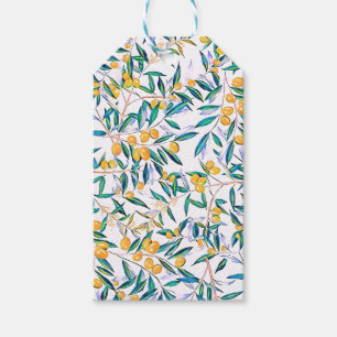 Etiqueta Para Presente Vintage Verde Azeitona Deixa Aquarela