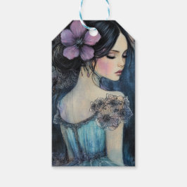 Etiqueta Para Presente Violet Dreams Watercolor