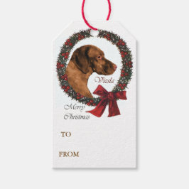 Etiqueta Para Presente Vizsla Lovers Natal
