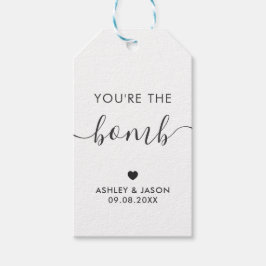 Etiqueta Para Presente Você é a Bomba, Bomba de Chocolate Quente ou Bath 