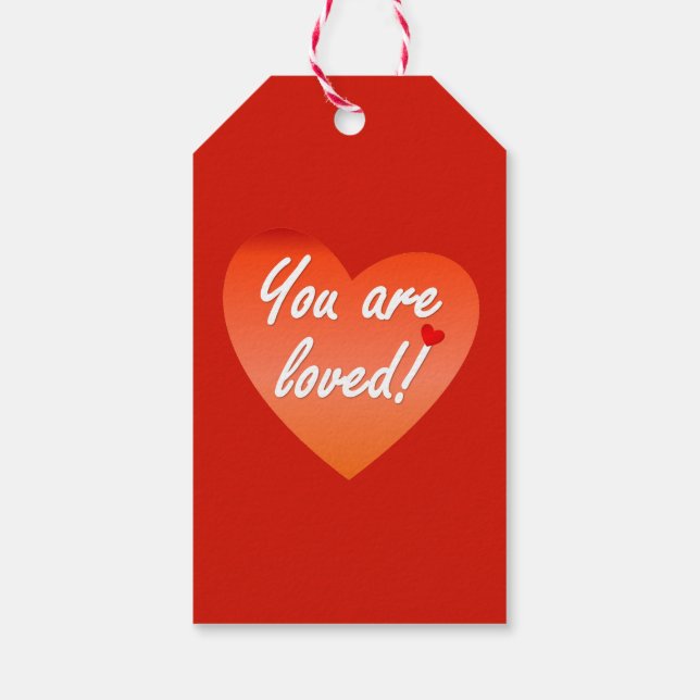 Etiqueta Para Presente Você é amado (Verso)
