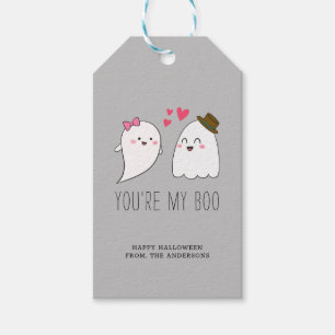 Etiqueta Para Presente Você é o meu Boo Halloween Kawaii Fantasma Simpl