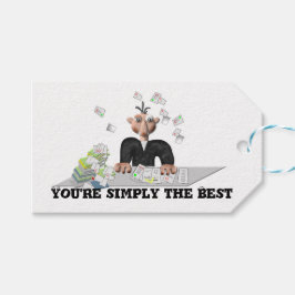 Etiqueta Para Presente Você é simplesmente o melhor texto personalizado