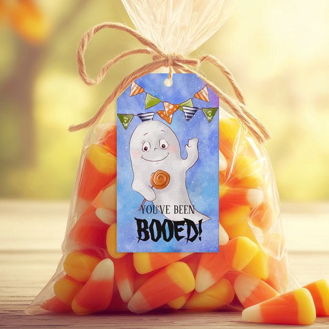 Etiqueta Para Presente Você foi booed Halloween (You've been booed! Personalized Halloween Gift Tag)