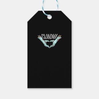 Etiqueta Para Presente Vovó Zombie Mão Coração Halloween Família