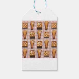 Etiqueta Para Presente waffles de frango gingham