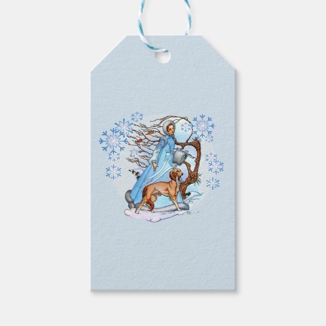 Etiqueta Para Presente Walk de inverno (Frente)