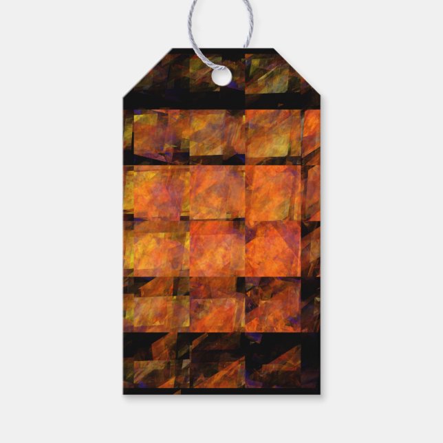 Etiqueta Para Presente Wall Abstrato Art (Frente)