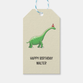 Etiqueta Para Presente Walter, o Dinossauro