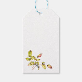 Etiqueta Para Presente Watercolor barberry gift tag