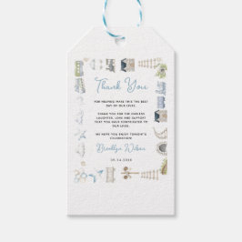 Etiqueta Para Presente Watercolor Blue Elephant | Boy’s Baby Shower