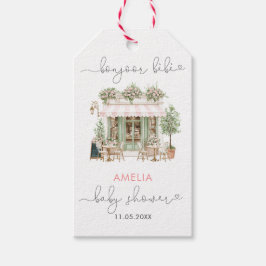 Etiqueta Para Presente Watercolor Elegant Bonjoor bebe Baby Shower