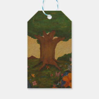 Etiqueta Para Presente Watercolor Illustration Tree Life Fantasy Art Love