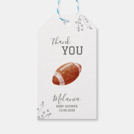 Etiqueta Para Presente     Watercolor sports american football  baby show