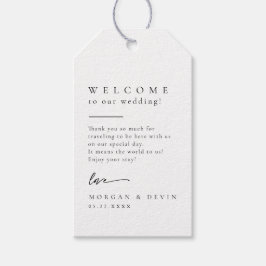 Etiqueta Para Presente Wedding Welcome Favor Gift Tag