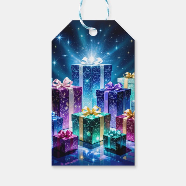 Etiqueta Para Presente „Weihnachtliche Harmonie“ (Frente)