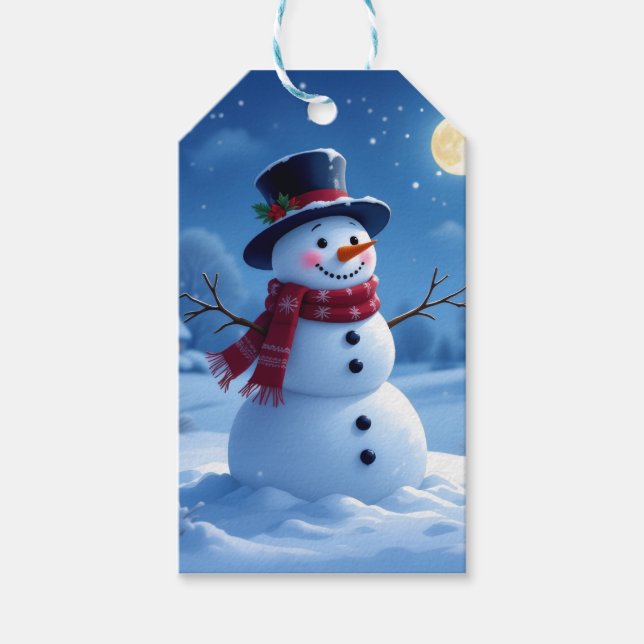 Etiqueta Para Presente „Weihnachtliche Harmonie“ (Frente)