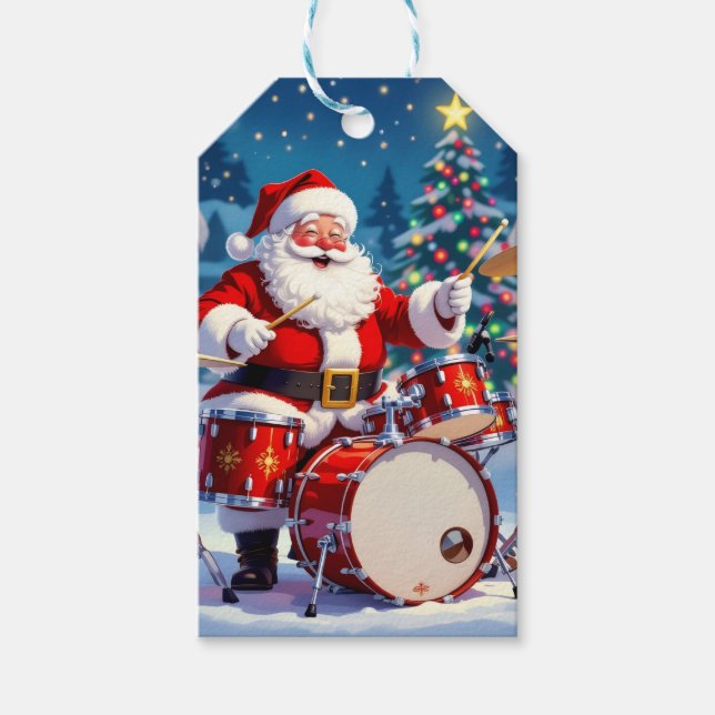 Etiqueta Para Presente „Weihnachtliche Harmonie“ (Frente)