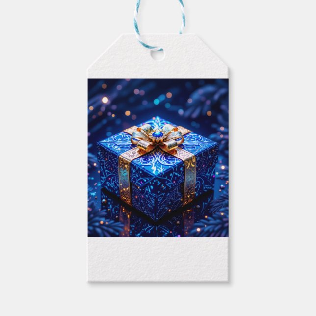 Etiqueta Para Presente „Weihnachtliche Harmonie“ (Frente)