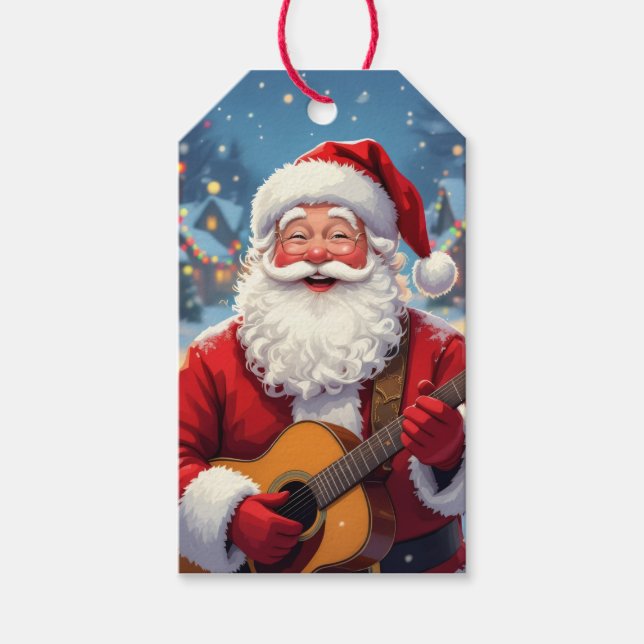 Etiqueta Para Presente „Weihnachtliche Harmonie“ (Frente)