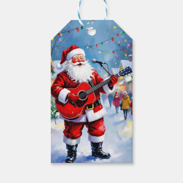 Etiqueta Para Presente „Weihnachtliche Harmonie“ (Frente)