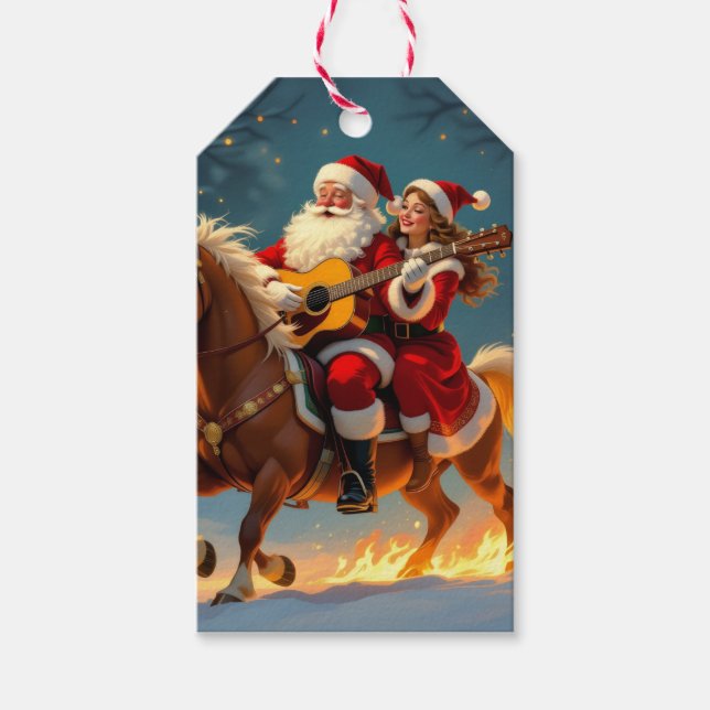 Etiqueta Para Presente „Weihnachtliche Harmonie“ (Frente)