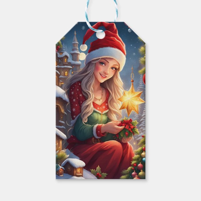 Etiqueta Para Presente Weihnachtsgrüße (Frente)