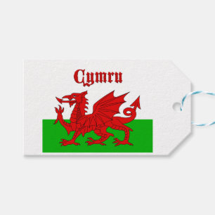 Etiqueta Para Presente Welsh Flag Cymru