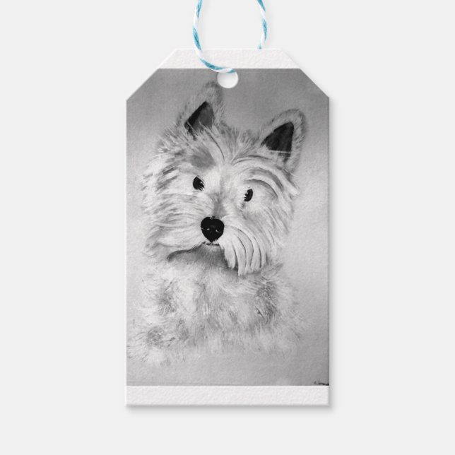 Etiqueta Para Presente West Highland White Terrier (Frente)