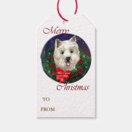 Etiqueta Para Presente West Highland White Terrier Natal