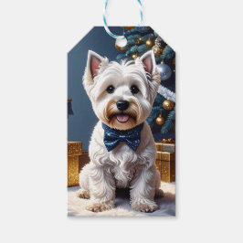 Etiqueta Para Presente West Highland White Terrier Natal